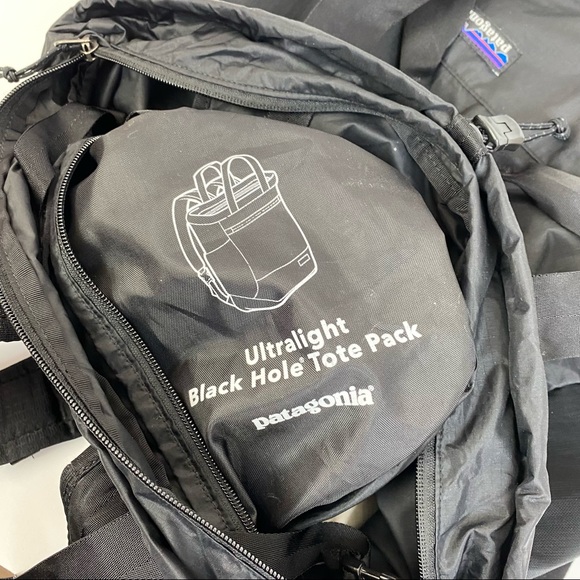 Patagonia Ultralight Black Holeยฎ Tote Pack Backpack Embroidered Silverback logo - Picture 6 of 15